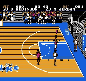 Tecmo NBA Basketball (USA) (NES-BK) (Rev 1) screen shot game playing